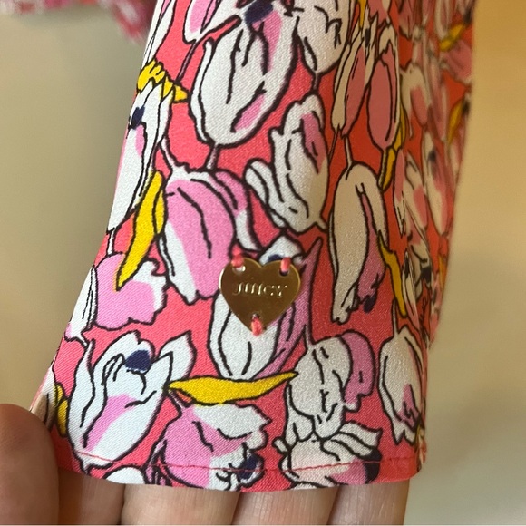 Juicy Couture Pink Smocked Waist Mini Dress - Picture 6 of 6